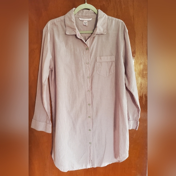 Victoria's Secret Pink Striped Pajama Shirt - Picture 1 of 6